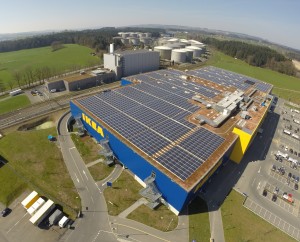 PV-Anlage auf IKEA-Dach